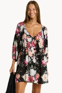 Dresses|Sea Level Belle Boho Short Dress Black