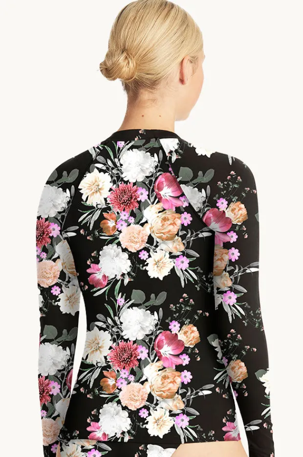 Rashies & Sunsuits|Sea Level Belle Long Sleeve Suntop Black