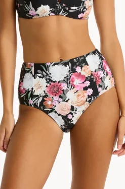 Bottoms|Sea Level Belle Panelled High Waist Pant Black