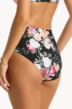 Bottoms|Sea Level Belle Panelled High Waist Pant Black