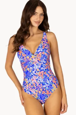 One Pieces|Baku Biarritz D/E Cup Wrap One Piece Sapphire