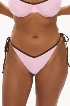 Bottoms|Raq Apparel Bind Cheeky Tie Side Pant Floss/choc
