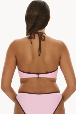 Bikini Tops|Raq Apparel Bind FF/G Cup Underwire Halter Floss/choc