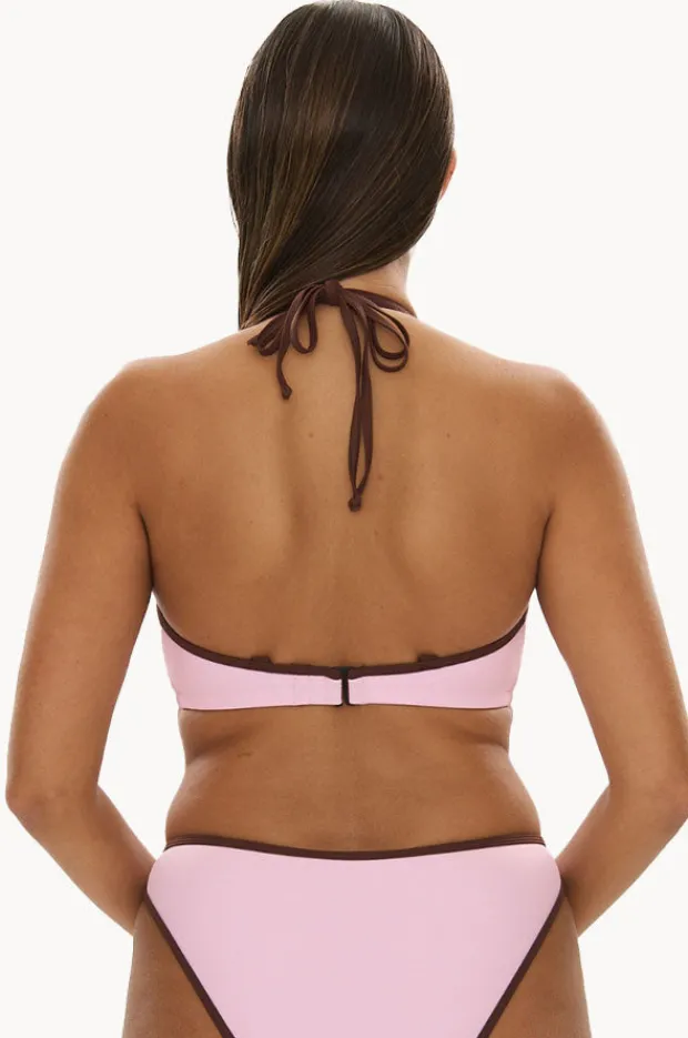Bikini Tops|Raq Apparel Bind FF/G Cup Underwire Halter Floss/choc
