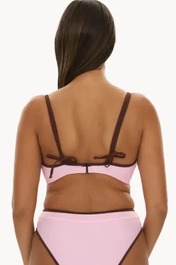Bikini Tops|Raq Apparel Bind FF/G Cup Underwire Halter Floss/choc