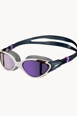 Goggles|Goggles|Speedo Biofuse 2.0 Womens Mirror Goggle White/Purple