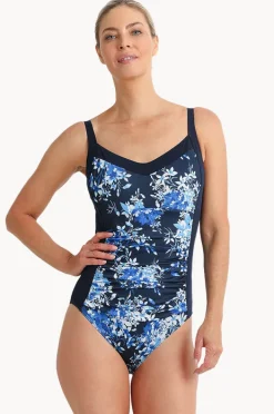 One Pieces|Poolproof Blissful DD/E Cup Underwire One Piece Navy