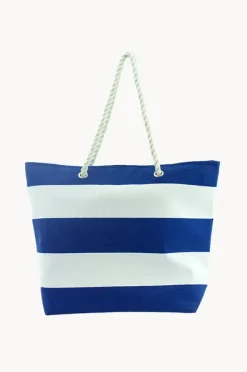 Beach Bags|Bags|Gregory Ladner Block Stripe Tote Navy