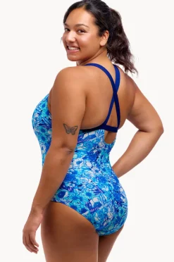 One Pieces|Funkita Bloom Shakalaka Brace Me Back One Piece Blue