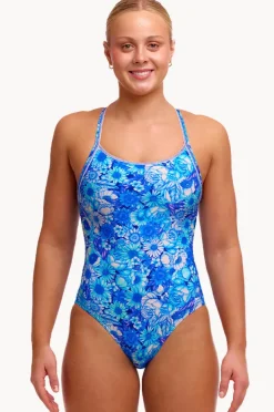 One Pieces|Funkita Bloom Shakalaka Diamond Back One Piece Blue