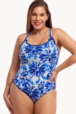 One Pieces|Funkita Blossom Blue Locked In Lucy One Piece Blue/white
