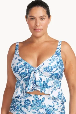 Bikini Tops|Artesands Bois De Croix Chagall Midriff Bra Blue