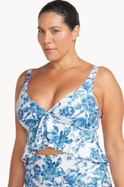 Bikini Tops|Artesands Bois De Croix Chagall Midriff Bra Blue