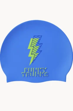 Swim Caps|Funky Trunks Bolted Swim Cap Blue/yellow