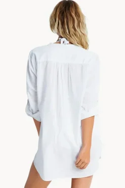Overswim|Seafolly Boyfriend Beach Shirt White