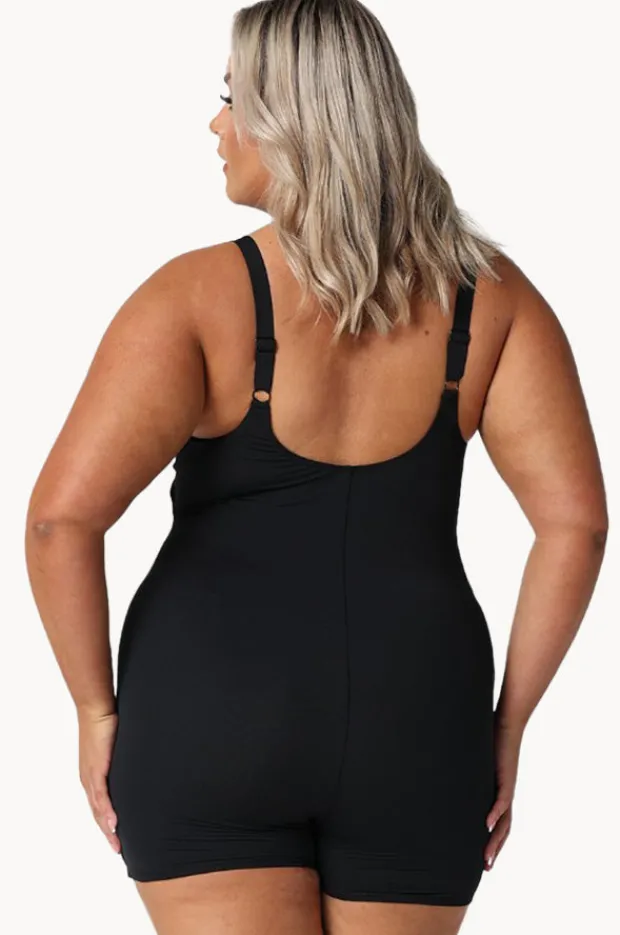 One Pieces|Capriosca Boyleg One Piece BLACK