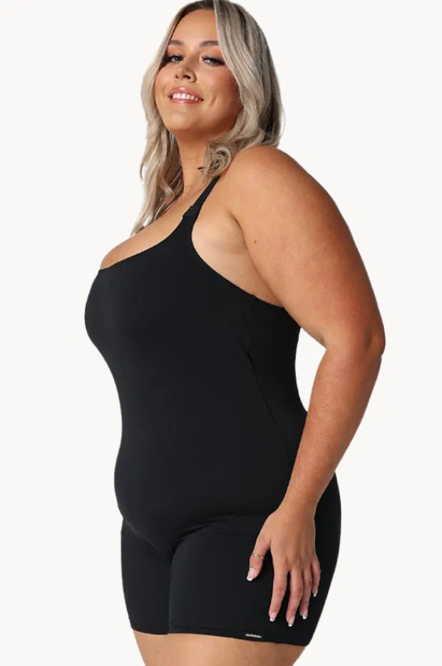 One Pieces|Capriosca Boyleg One Piece BLACK