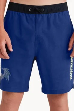 Boardshorts|Billabong Boys Afterlife Layback Boardshort Royal