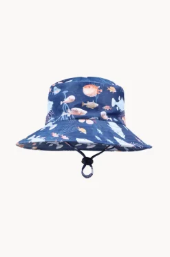 Hats|Minihaha Boys Aiden Swim Hat Navy