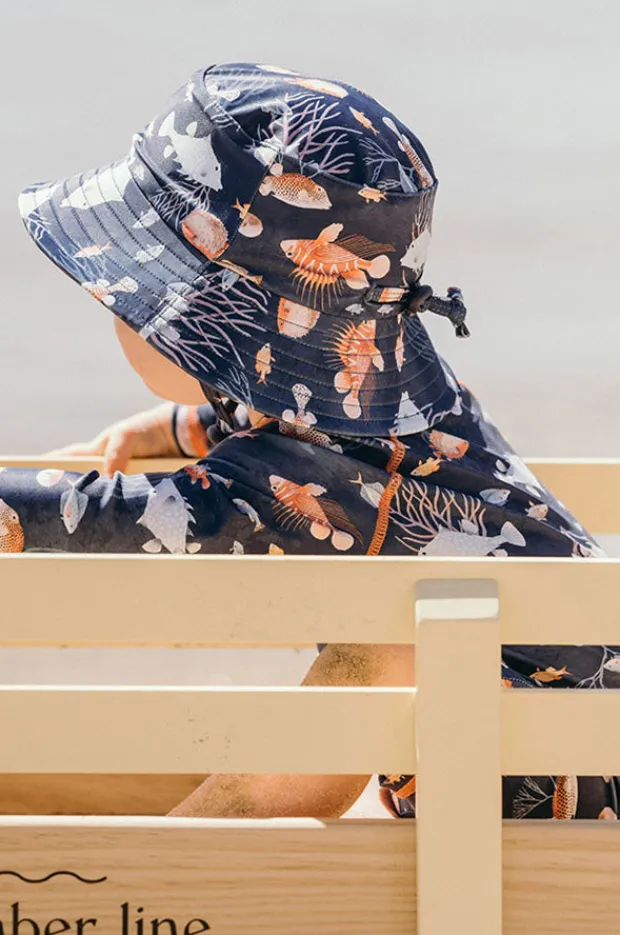 Hats|Minihaha Boys Aiden Swim Hat Navy