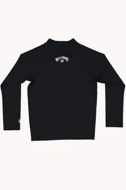 Rashies & Sunsuits|Billabong Boys All Day Arch Long Sleeve Suntop Black