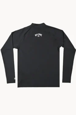 Rashies|Billabong Boys All Day Arch Long Sleeve Suntop Black