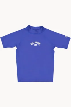 Rashies & Sunsuits|Billabong Boys All Day Arch Short Sleeve Suntop Cobalt
