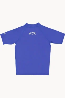 Rashies & Sunsuits|Billabong Boys All Day Arch Short Sleeve Suntop Cobalt
