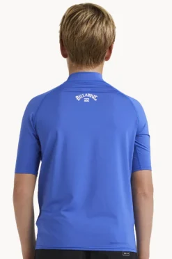 Rashies|Billabong Boys All Day Arch Short Sleeve Suntop Cobalt