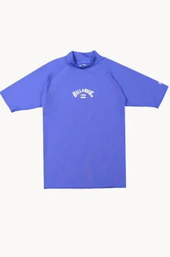 Rashies|Billabong Boys All Day Arch Short Sleeve Suntop Cobalt