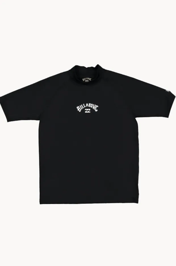 Rashies|Billabong Boys All Day Arch Short Sleeve Suntop Black