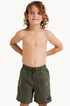 Boardshorts|Billabong Boys All Day Overdye Layback Boardshort Military