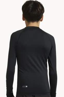 Rashies|Quiksilver Boys All Time Long Sleeve Suntop Black