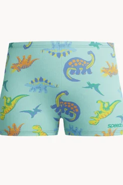 Trunks|Swimwear|Speedo Boys Allover Print Aquashort Teal