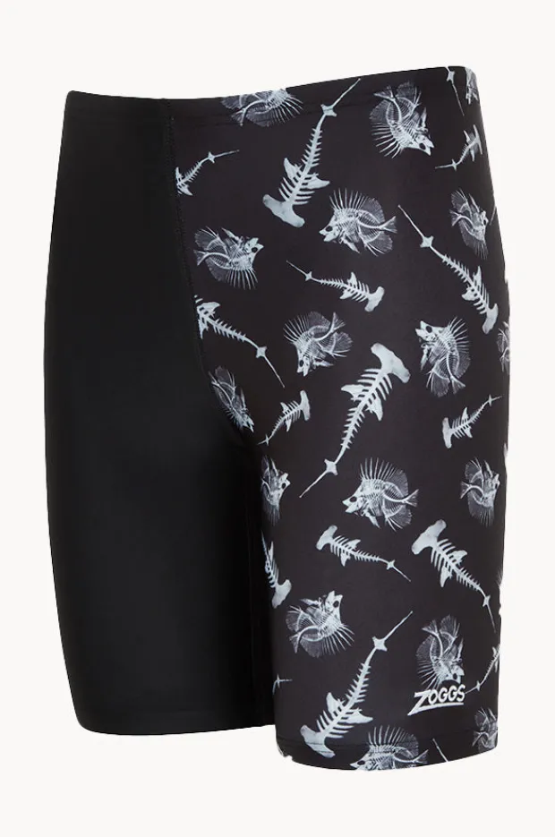 Jammers|Zoggs Boys Aquaray Mid Jammer Black/White