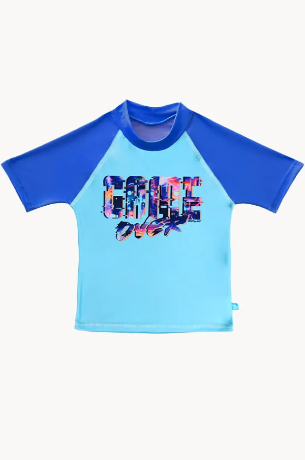 Rashies & Sunsuits|Salty Ink Boys Arcade Short Sleeve Suntop Blue