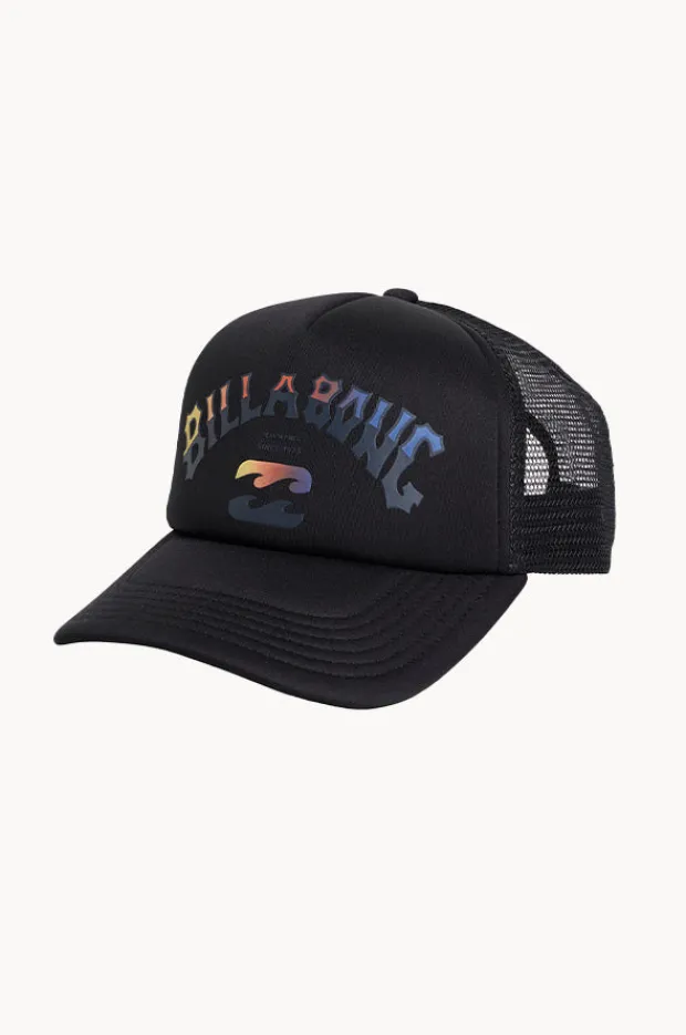 Hats|Billabong Boys Arch Fade Trucker Cap BLACK