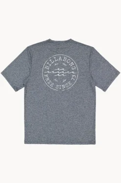 Rashies|Billabong Boys Big Wave Daz Short Sleeve Suntop Navy