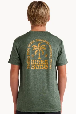 Rashies|Billabong Boys Big Wave Shazza Short Sleeve Suntop Military