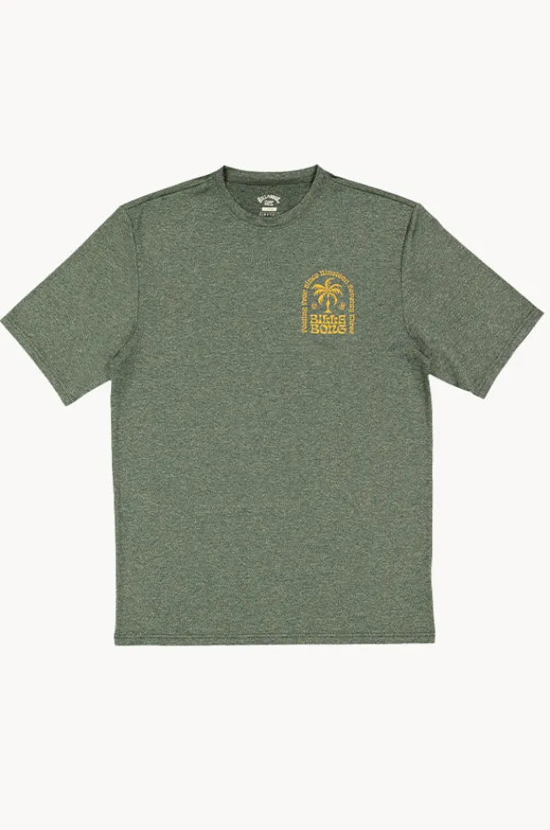 Rashies|Billabong Boys Big Wave Shazza Short Sleeve Suntop Military