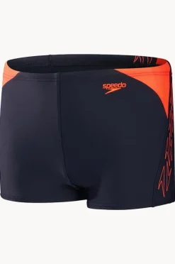 Trunks|Speedo Boys Boom Splice Aquashort Navy/Orange