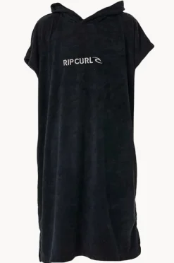 Towel Robes & Ponchos|Towel Robes & Ponchos|Rip Curl Boys Brand Hooded Towel Black/grey