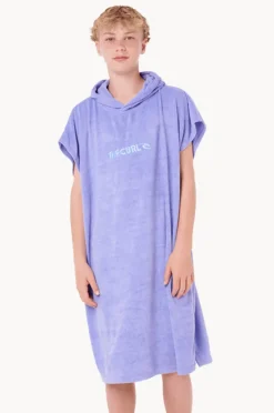 Towel Robes & Ponchos|Towel Robes & Ponchos|Rip Curl Boys Brand Hooded Towel Bright blue