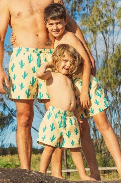 Boardshorts|Skwosh Boys Cactus Jack Eco Short Yellow