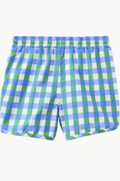 Boardshorts|Milky Boys Check Boardshort Green/blue