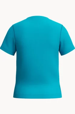 Rashies|Speedo Boys Classic Logo Short Sleeve Suntop Blue