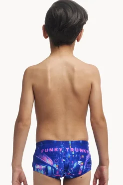 Trunks|Funky Trunks Boys Cyber City Trunk Pink/purple