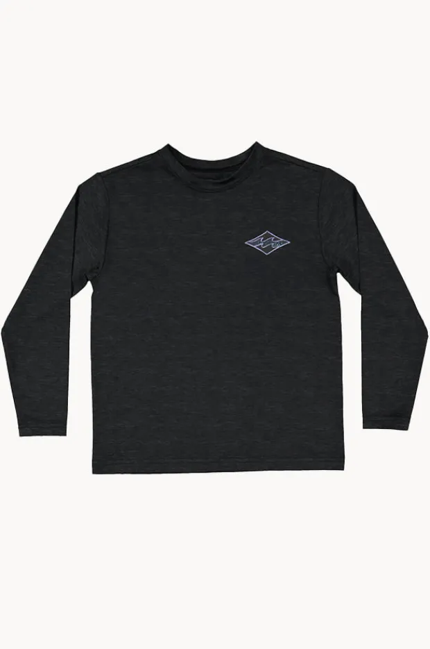 Rashies & Sunsuits|Billabong Boys Diamond Shoreline Long Sleeve Suntop BLACK