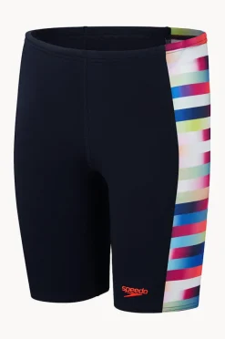 Jammers|Speedo Boys Digital Panel Jammer Navy/multi
