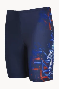 Jammers|Zoggs Boys Dinobot Mid Jammer Navy/Red